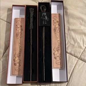 Harry Potter wizarding wands from Universal Studios - used once for 20 min.